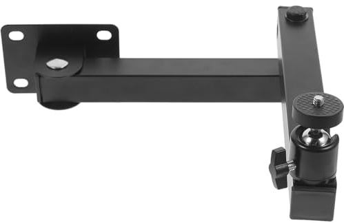 POPETPOP Supporto per Proiettore a Muro Regolabile in Metallo Resistente Mensola Portaoggetti per Router Wifi, Staffa da Muro Multifunzione per Casa e Ufficio, Salvaspazio e Durevole