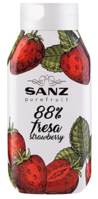 Sanz Puré de Fresa para cócteles, smothies, repostería, cocina ... - 670 ml