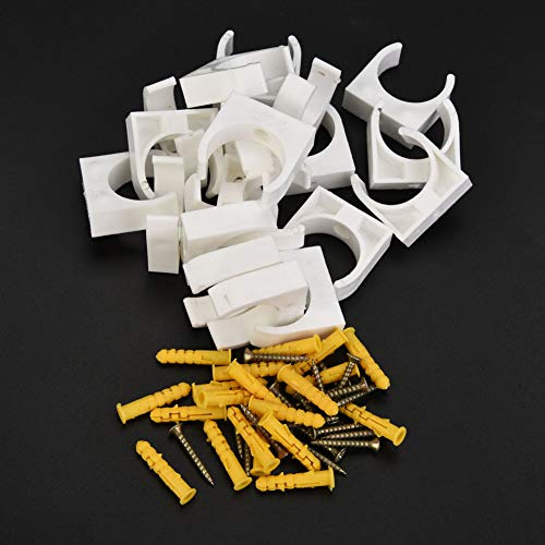 20pcs 16/20/25/32mm PPR U-Shape Hose Clamp with Screw Fixing (32mm)