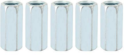 Yanmis Sechskantmutter, 5 Stücke M12 * 40 Lange Stangenmutter Sechskantmutter Abstandsgewinde Verschluss für Zuhause, Bürogerät, Kommunikationsausrüstung, Schiffsmontage(17mm)