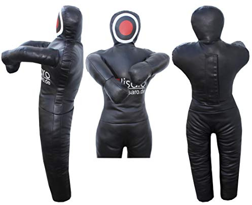 Lisaro - Muñeca de judo (160) cm, sin relleno, color: negro y amarillo