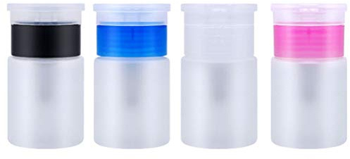 EXCEART 4 pcs 60 ml Refillable Plastic Empty Pump Bottles for Travel