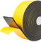 Gomma espansa, 50 mm di larghezza x 10 m di lunghezza, 3 mm di spessore, autoadesiva, forte tenuta per porte, nastro in schiuma EPDM per finestre in vetroceramica, isolamento acustico e protezione