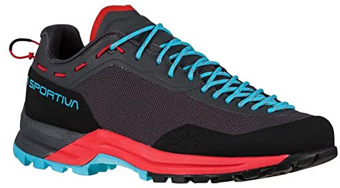 La Sportiva Damen TX Guide Wanderschuh, Carbon/Hibiskus, 7.5