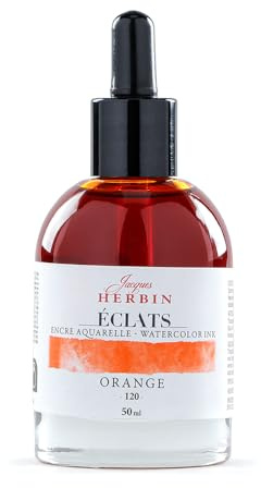 Jacques Herbin 16120TAMZ Aquarelltinte Kalligraphie 50ml Orange