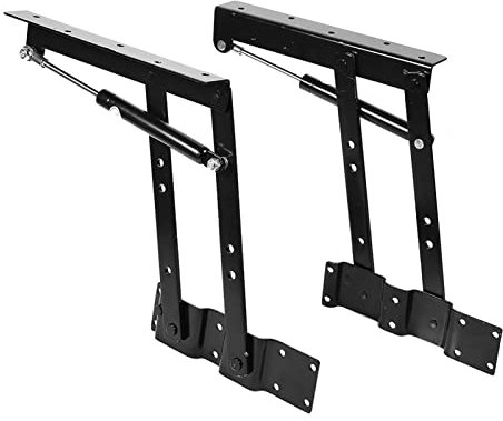 2 Uds Mecanismo de Mesa Superior Plegable, Soporte de Estante Mecanismo de Bisagra de Mesa de Té y Café Herrajes para Muebles para Marco de Escritorio de Pie