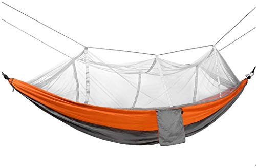 Recreación Mosquitera Hamaca Exterior Individual Doble Tela de paracaídas Luz Mosquitera Hamaca Camping Tienda aérea Regalos para Excursionistas