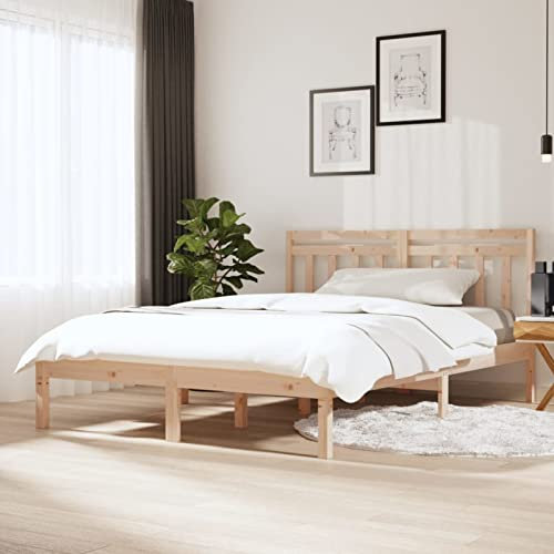 BaraSh Massivholzbett Holzbett Betten Bed Frame Massivholzbett Bettgestell Kiefer 140x200 cm - 3100589