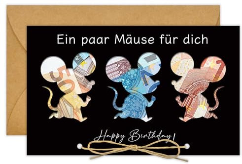 BOYATONG Lustige Geburtstagskarte Geldgeschenk Verpackung, Geldgeschenke Geburtstag mit Umschlägen, Originelle Geldkarte Geburtstag