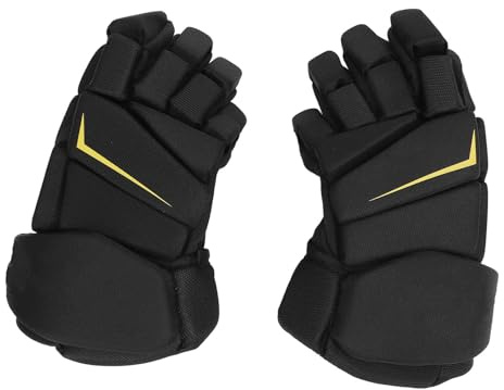 Annadue Guantes de Hockey sobre Hielo, Guantes de Hockey Transpirables de Tela de Malla, Equipo de Protección Liviano para Hockey, Hockey sobre Patines,Hockey sobre Césped y Otros