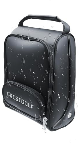 Golf-Schuhtasche Für Herren, Golf-Schuhtasche, Tragbare Golf-Schuhtasche, Aufbewahrungstasche, Wasserdicht Und Atmungsaktiv, Golf-Schuhtasche, Wasserdichter PU-Behälter, Tragetasche Mit Reißverschluss
