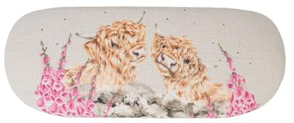Wrendale Designs – Just for Moo' Highland ko glasögon fodral, mång, 160mm x 35mm x 60mm
