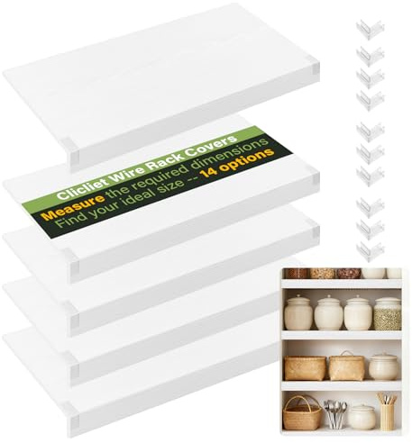 Wire Rack Covers for Shelves, 30*16 inch Wires Shelf Cover, Shelfs Covers for Wire Shelving, Easy to cut Install Wires Shelf 0.31-inch Thick Moisture Durable Shelfs Liner for Kitchen, Pantry White