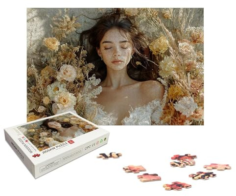 Personalisiertes Puzzle mit Eigenem Foto, Personalisiert Puzzle 1000/1500/2000/3000/4000/5000 Teile Erwachsene, Gestalte Selbst Holzpuzzle mit Bild, Holzpuzzle für Geschenke, Weihnachten, Deko, X-108
