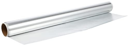 DECORNIJIA Multi-Function Aluminum Foil Paper Wrap 30cm x 5m Household Oven Baking BBQ Air Fryer Foil Sheet 10 Micron Thick Kitchen Tinfoil for Grilling and Food Storage