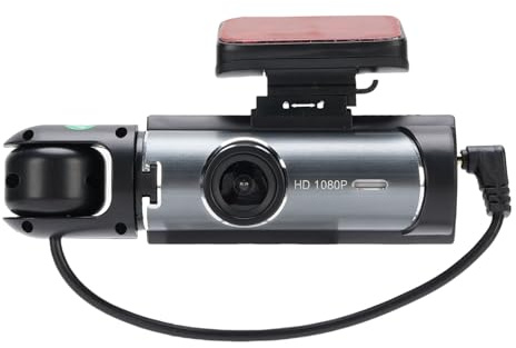 Vikye Camisina de Tablero, Doble Cámara Delantera y Interior 1080p HD DVR Recorder con Pantalla de 3.16 , Grabadora de Conducción para Automóvil para Vehículo