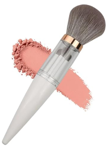 Sminkborstar i resestorlek, avtagbar bärbar ansiktskosmetika | Makeupborstset och kit, för löst puder rouge Bronzer highlighter concealer hemkontor sovsal campingfest