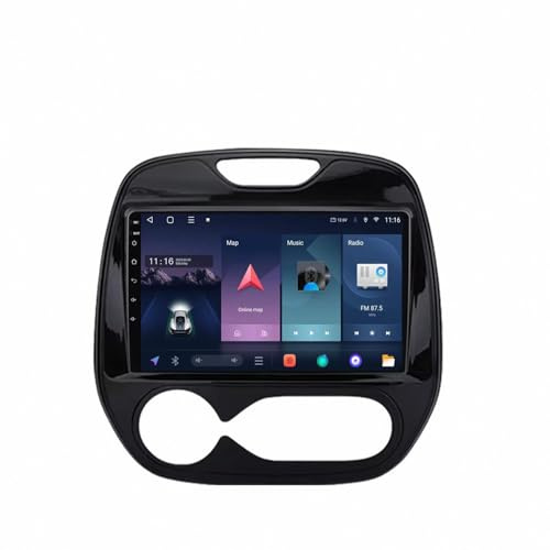 Bilnavigering för Renault Kaptur Captur 2016-2019 Dashcam Carplay Och Android Auto, Bärbar Bilstereo, Bilstereomottagare Med Backkamera Bärbar Navigering, 4 Kärna 2G＋32G