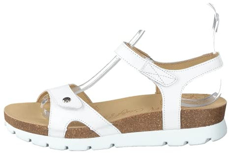 Panama Jack Damen Sulia Basics Riemchensandalen, Weiß Blanco B1, 39 EU