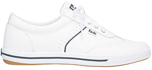 Keds Courty Core Lace Up, Sneaker Womens, White Leather, 7 Medium
