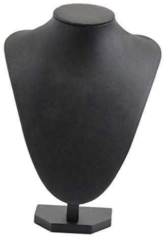 perfk Elegante Schmuckbüste Schmuckhalter Schmuckständer, Schwarz, 29x21cm