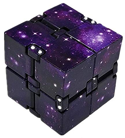 Ourine Galaxy mini ABS oändlighetskub för stresslindring fidget anti-ångest stress för barn vuxen EDC-leksak