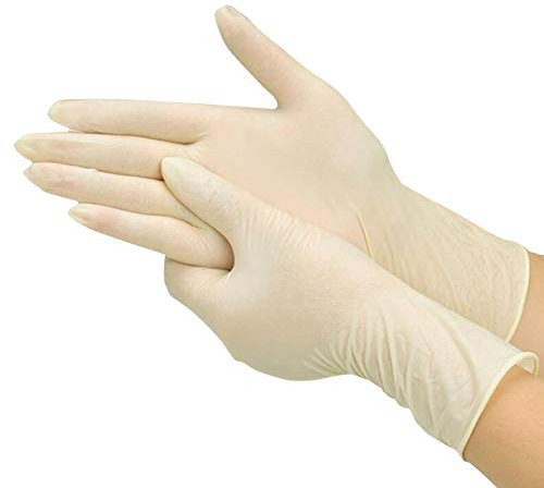 Jingyun 50 Counts Einweg-Latex Einweg-Lebensmittelhandschuhe Safe Hand Gloves-Black
