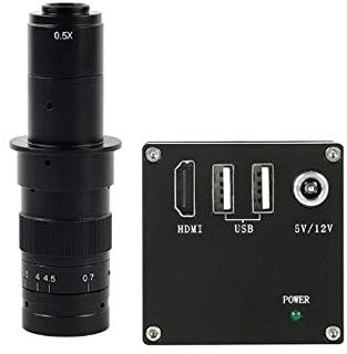 /G Nuovo 2K 1080P HDMI Misurazione Video Microscopio Fotocamera U Archiviazione su Disco Videoregistratore Obiettivo con Attacco C 180X per Saldatura PCB