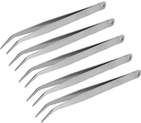 Pinzas de Coser Curvas Superficies Accesorios para Máquinas de Coser Alicates Curvos Posicionamiento 5 5 Piezas Acero Inoxidable Suavizado Curvo 5 Piezas Accesorios Finos