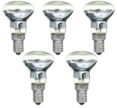Carriere Lava Lampe E14 R39 30W Strahler Schraube in GlüHbirne Klarer Spot GlüHbirnen Lava GlüHlampe 5 StüCke