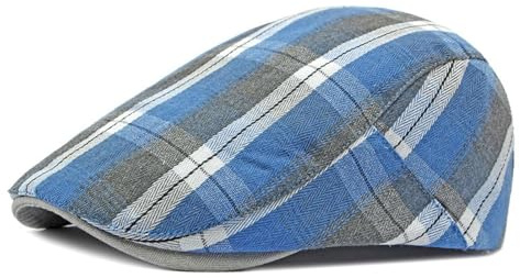 GIBZ Schiebermütze Herren Sommer Flatcap Schirmmütze Koreanische | Newsboy Gatsby Mütze mit Krempe Verstellbare