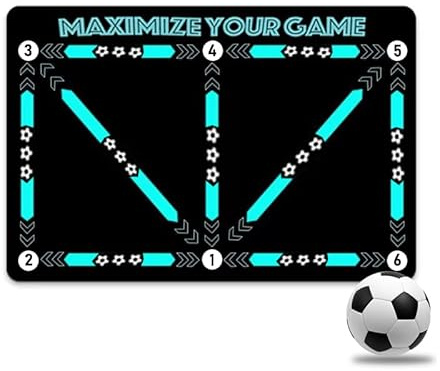 XdealCozyxc 60 x 90 Ball Mastery Fpro Tapis d'entraînement de football pour enfants
