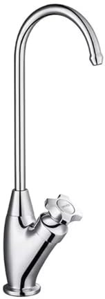 YWJFSA Robinet de Filtre À Eau, Orientable À 360° Simple en Laiton Froid,Chrome