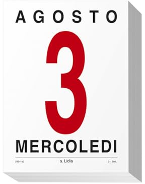 Blocco Calendario da MuroComune Diritto5,8x8,5cm.Anno 2026 Giornaliero AB207