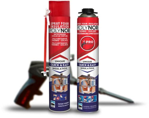 Polynor Isolamento universale per facciate, isolamento universale, isolamento del tetto, isolamento del soffitto, isolamento XPS per cantina, isolamento dei tubi, isolamento della piscina (6 barattoli