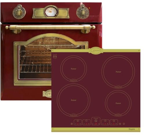 Kaiser Set de plaques EH 6355 RotEm+KCT 6195 IRotEm - Plaque à induction 60 cm - Four électrique - Autonome - 79 l - Four encastrable - 8 fonctions + plaque à induction encastrable 60 cm