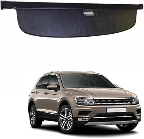 HAVERN Auto Ausziehbar Kofferraum Rollo für VW Tiguan L 2017-2022, Kofferraumabdeckung Vorhang Hutablage Schattenschutz Privatsphäre