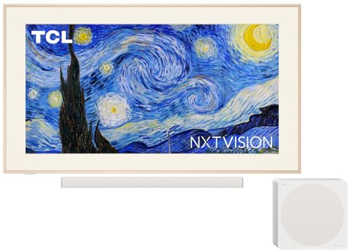 TCL NXTVISION A300 PRO 55 Zoll QLED PRO Fernseher, 4K UHD Art TV, Magnetisches Rahmendesign, Ai”Art Kunstgalerie, Mattes Display, Google Smart TV