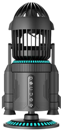 Ventilador de mesa ajustable para escritorio, de enfriamiento silenciosa, ventilador oscilante USB, refrigeración de escritorio ultra silencioso con ángulo ajustable para oficinas