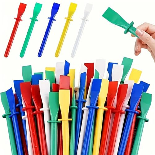 NINFEIQI 10Pcs Spreaders for PVA Glue, Coloured Glue Applicator, Plastic Glue Stick Spatula For Home Office School Art & Craft