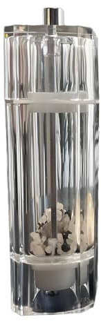 Macurioni Pepient – Coctelera de sal | Manuales Molinillo Salt y Pimienta | Recarga transparente y ajustable para comedor, camping, cocina, picnic, decoración del hogar, mesas.
