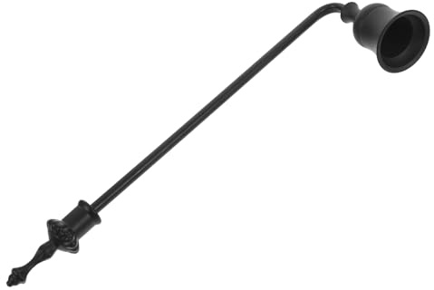 PartyKindom Extincteur Bougie Vintage Élégant Éteignoir Bougie Pratique à Long Manche Noir Accessoire Sûr pour Bougies Parfumées et Décoratives