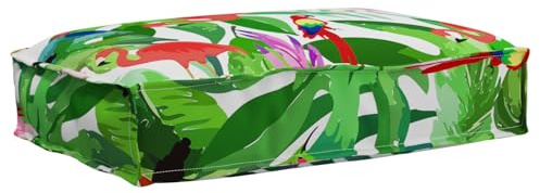ZQQLVOO Palettenkissen für Sitz Tropical Jungle Stylisches Palettenkissen für Innen und Außen mit wasserabweisendem Bezug 60x40x8 cm Oxfordstoff