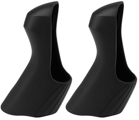 Briny River Juego de Cubiertas de Silicona para Palanca de Freno Y Cambio de Bicicleta de Carretera Color Negro Compatible con Shimano Ultegra