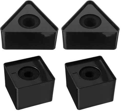 Levemolo 4pcs Interview Microphone Logo Flag Square and Triangle Microphone Logo Holder for Reporter Stand Accessories