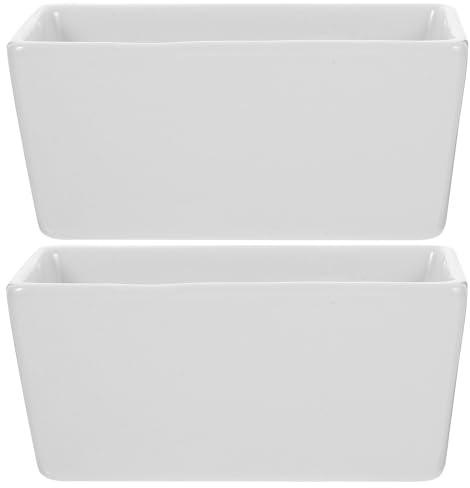 SWETRACE Azucareros y Lecheras Rectangulares de Cerámica Bordes Suaves, Aptos para Microondas y Lavavajillas, Ideales para Almacenar Azúcar y Decorar Mesas en Ambientes de Cocina