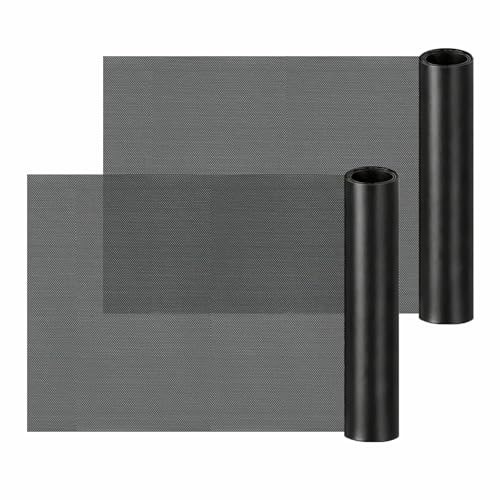 YEYONG PC Case Dust Filter Mesh 2 Pack 30x100cm, Ultra Fine 0.05mm PVC Cut to Size DIY Dust Mesh Filter for Computer Fan, Air Vent & Chassis, Washable Reusable Dust Protection