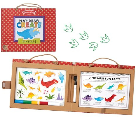 Melissa & Doug Play, Draw, Create - Dinosaurs