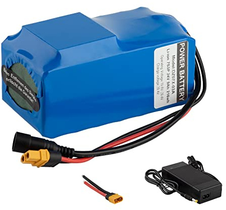 E-Bike Batterie 24V Li-Ion Batterie 9Ah mit Ladegerät 29.4V 200W 250W 300W 350W 400W 500W Kann für Roller Spielzeugautos usw