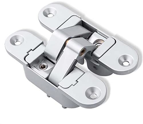 Bisagras de puerta invisibles tridimensionales Puerta de madera Contraventanas plegables Cross 180 Interior y exterior Bisagras ocultas abiertas Bisagras de fabricación de hardware de bricolaje (Colo